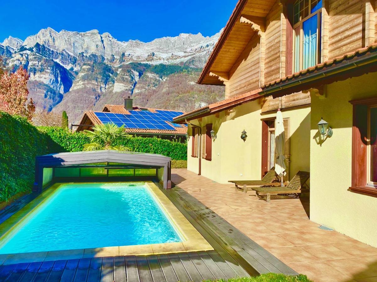 Doodle'S Amazing Chalet -Walensee - Flumserberg - Churfirsten - Heidiland - Pool - Sauna 몰스 외부 사진