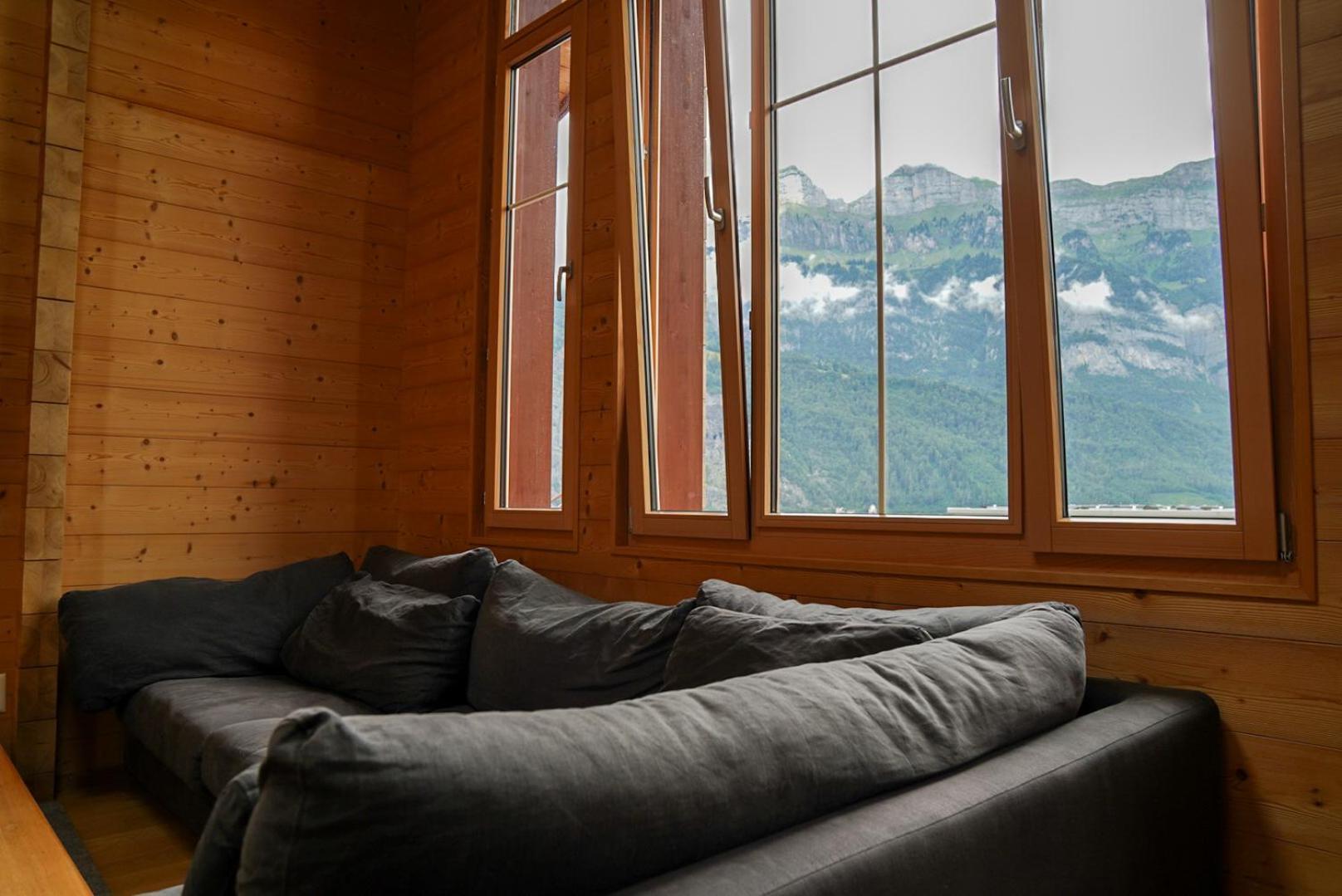 Doodle'S Amazing Chalet -Walensee - Flumserberg - Churfirsten - Heidiland - Pool - Sauna 몰스 외부 사진